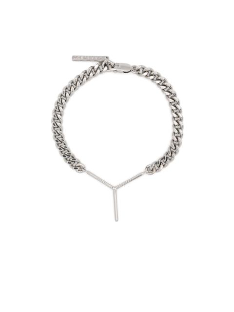 Y-pendant chain bracelet