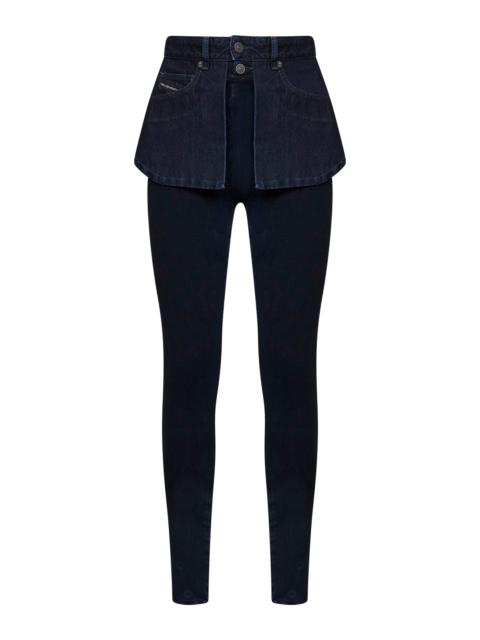 Diesel Blue denim D-Spika-Fsj2 mid-rise skinny jeans
