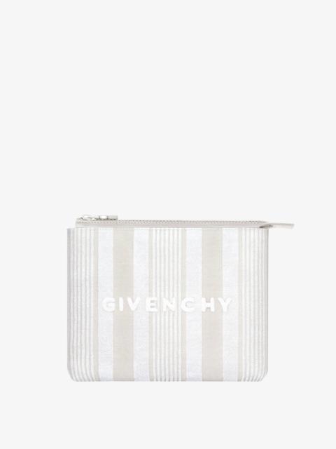 Givenchy GIVENCHY TRAVEL POUCH IN COTTON TOWELLING WITH STRIPES