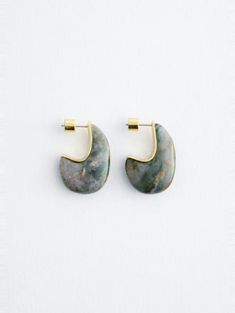 & Other Stories Agate Half-Hoop Earrings