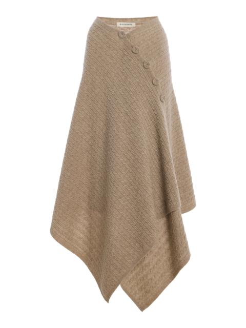 BY MALENE BIRGER Liza Knit Wool-Cashmere Midi Skirt grey