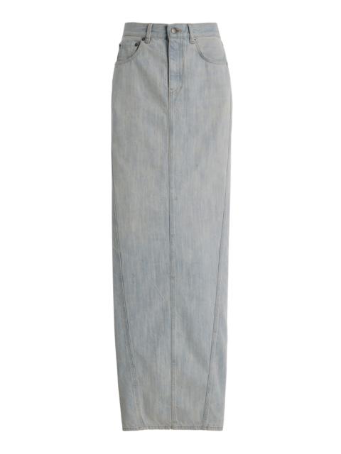 HAIKURE Ricka Denim Maxi Skirt blue