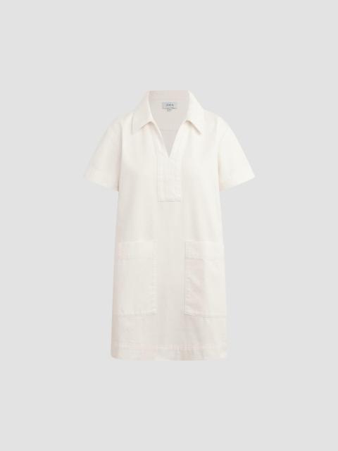 Joe's Jeans Women's Lillian Cotton Denim Mini-Shirtdress - Milk