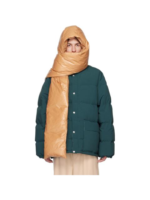 Jil Sander SSENSE Exclusive Beige Hood Down Scarf
