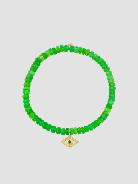 SYDNEY EVAN Women's 14K Yellow Gold, Ethiopion Opal & Emerald Beaded Stretch Bracelet - Gold