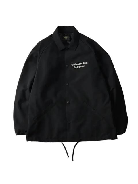 THE FLAT HEAD FN-OJ-NC006 Coach Jacket Motorcycle Race Black