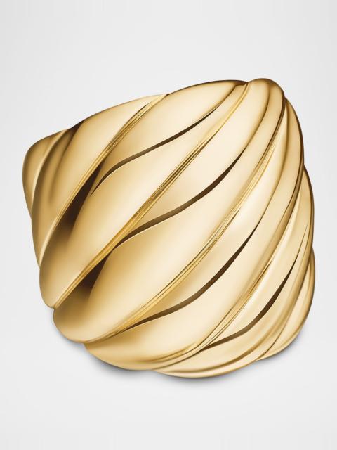 DAVID YURMAN Sculpted Cable Ring in 18K Gold, 20mm