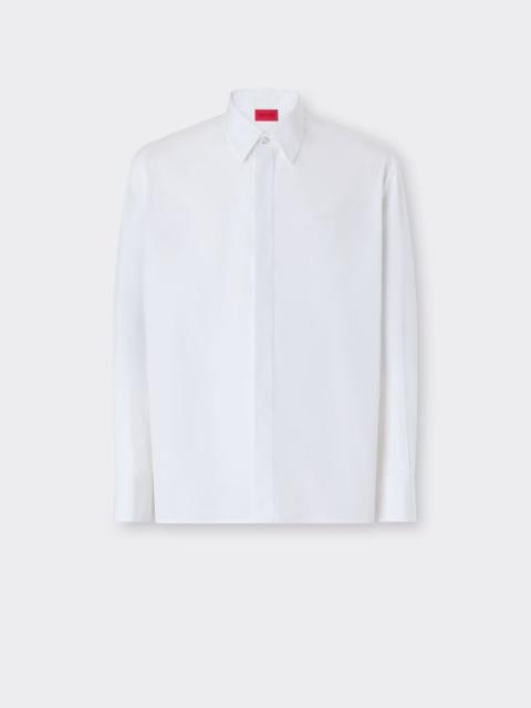 Ferrari Embroidered Cotton Poplin Shirt