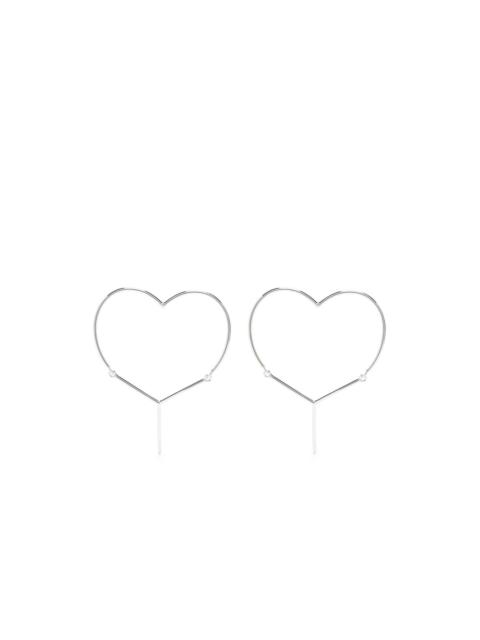 Y/Project Y-shaped heart earrings
