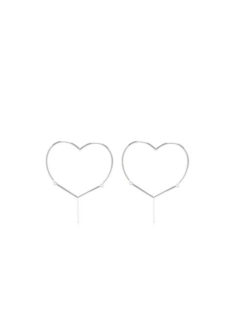 Y-shaped heart earrings