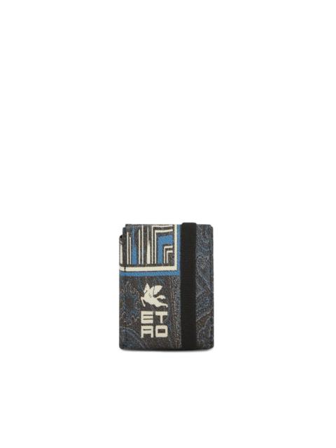 Etro logo-print grained-texture wallet
