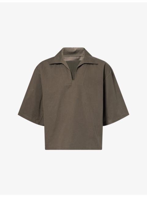 Seventh Football Box-Fit Cotton-Blend Polo Top