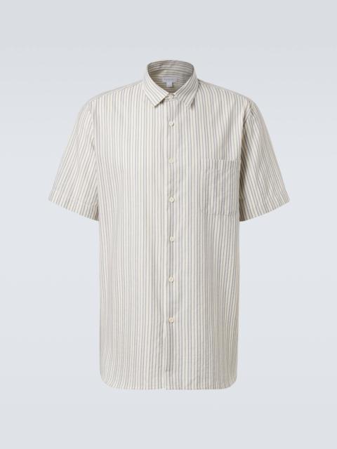 Sunspel Striped cotton shirt