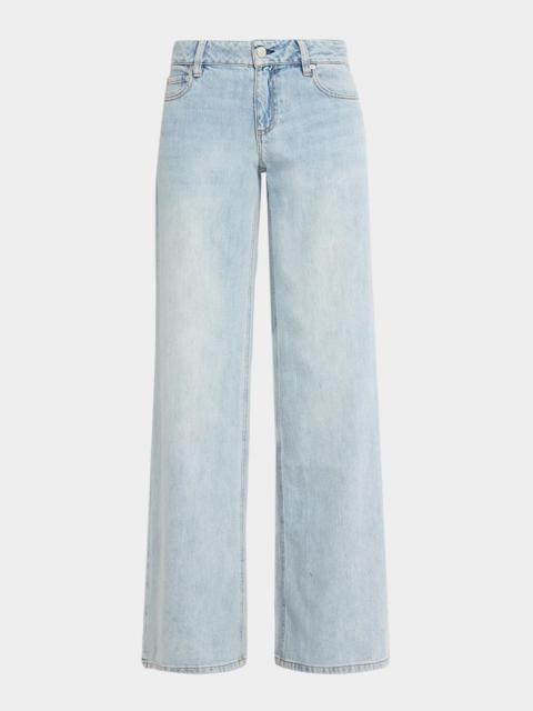 Alice + Olivia Amazing Low-Rise Baggy Jeans