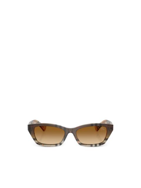 Burberry cat-eye checked sunglasses