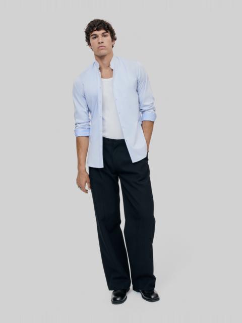 The Kooples BLUE SHIRT WITH OFFICER COLLAR
