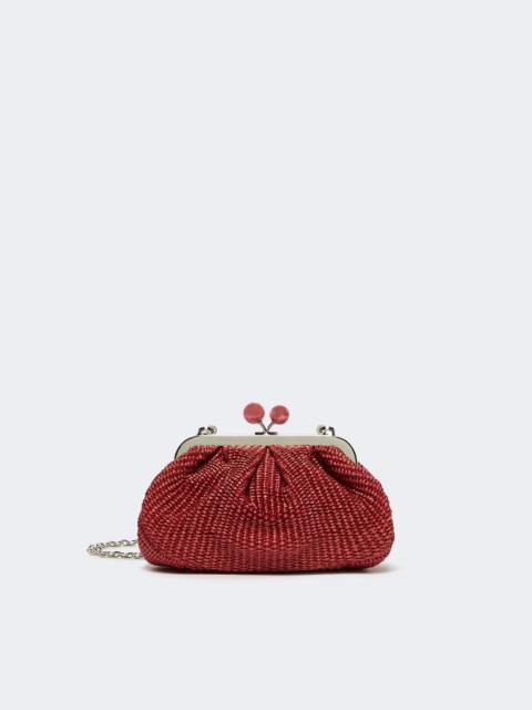 WEEKEND Max Mara Small raffia-effect Pasticcino Bag - ANTIQUE ROSE