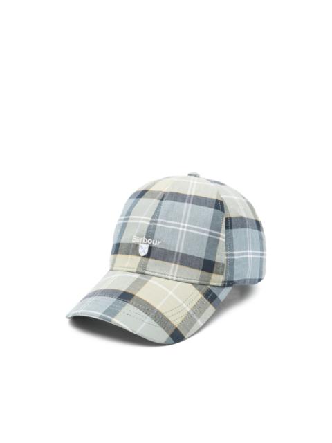 Barbour tartan baseball cap