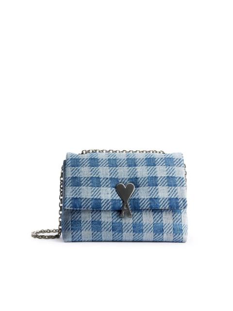 AMI Paris Voulez-vous check-print shoulder bag