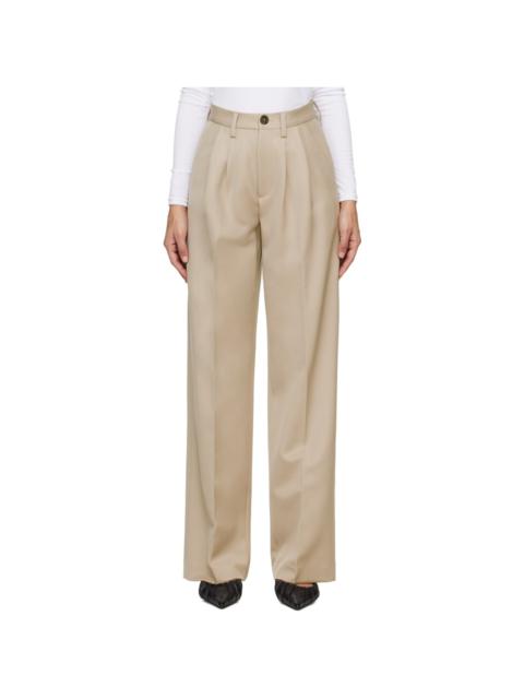 ANINE BING Taupe Carrie Trousers