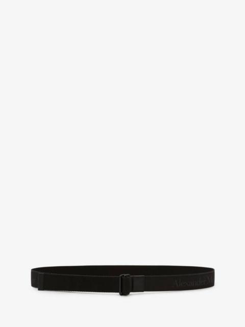 Alexander McQueen Camera Belt in Black/grey