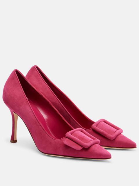 Manolo Blahnik Maysale 90 suede pumps