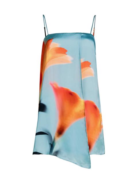 MISA Women's Inez Printed Shift Minidress - Fire Petal