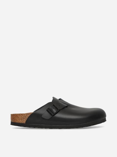 BIRKENSTOCK Boston Natural Leather Sandals Black