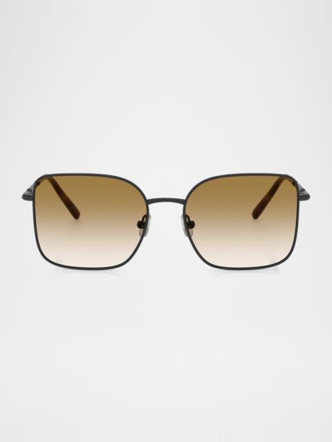 Brunello Cucinelli BC1005T Rectangular Titanium Sunglasses