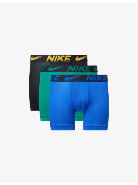 Nike Essential Micro Pack of Three Jersey Boxer Briefs