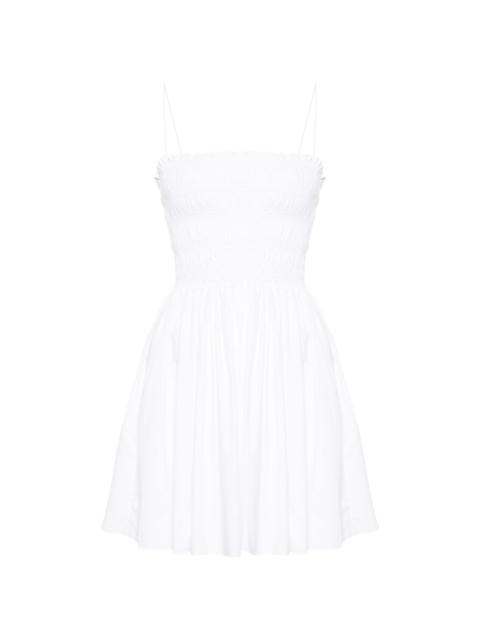 MATTEAU smocked cotton minidress