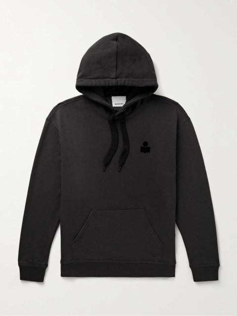 Malek Logo-Flocked Cotton-Blend Jersey Hoodie