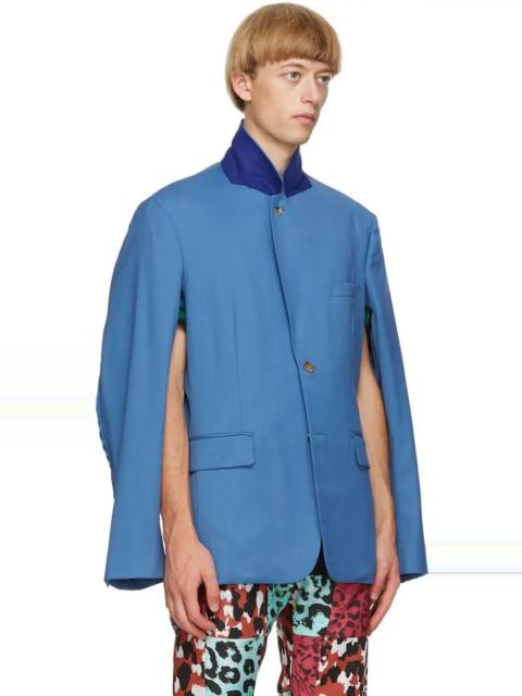 Comme Des Garçons $2725 Comme des Garcoons Blue Slit Arm Blazer