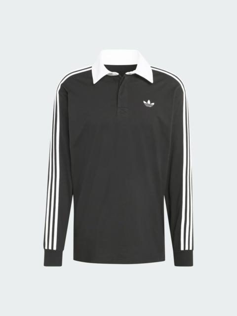 adidas 3-STRIPES RUGBY LONGSLEEVE POLO