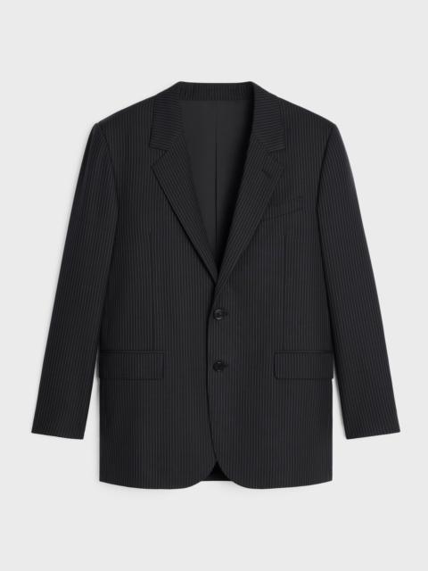 CELINE Jude jacket in striped wool | REVERSIBLE