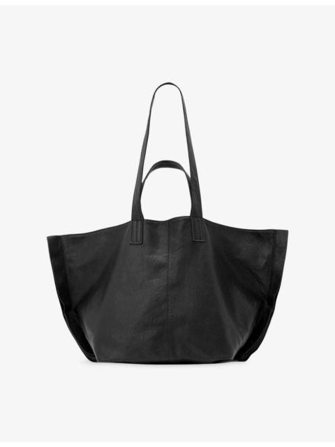 ALLSAINTS Lutece Oversized Leather Tote Bag
