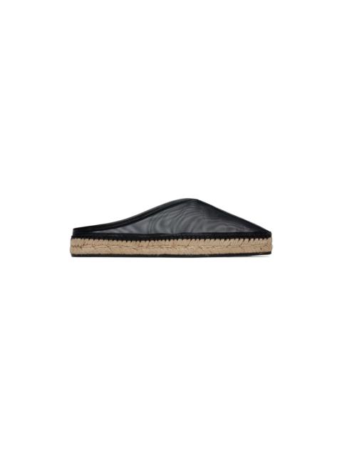 Totême Black 'The Espadrille Slipper' Espadrilles