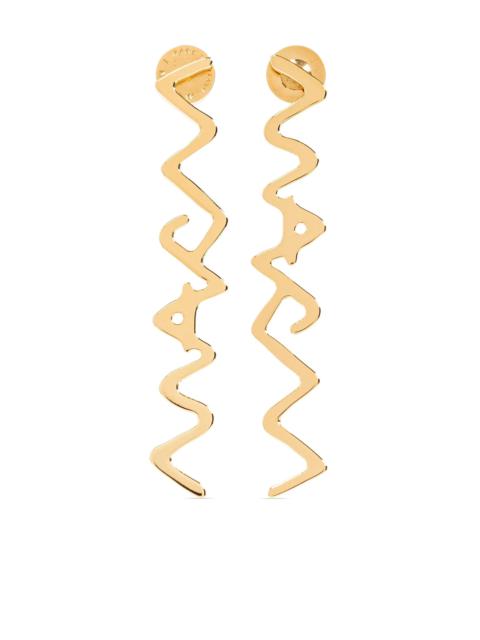 Marni Logo Drop Earrings