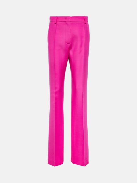Crêpe couture flared pants