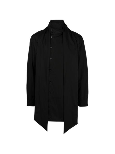 Yohji Yamamoto layered asymmetric-hem shirt