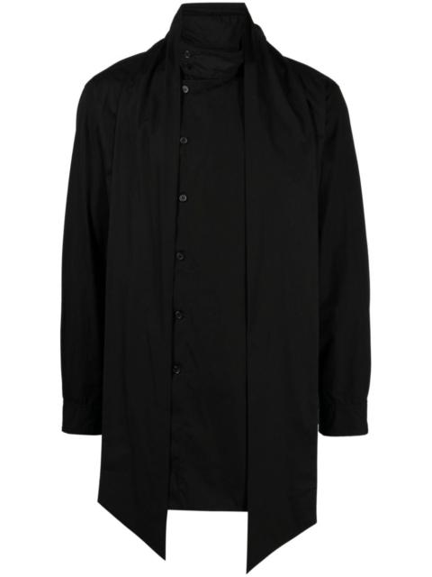 Yohji Yamamoto layered asymmetric-hem shirt