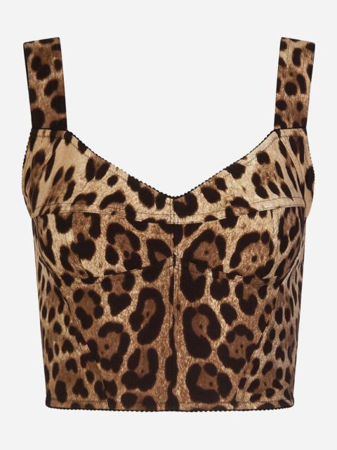 Lace handbag with DG logo