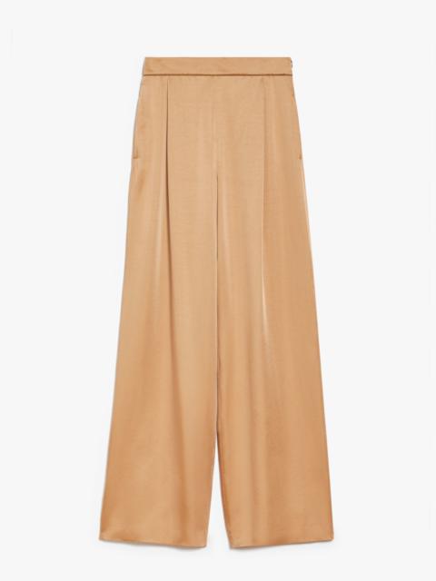 Flowing satin trousers