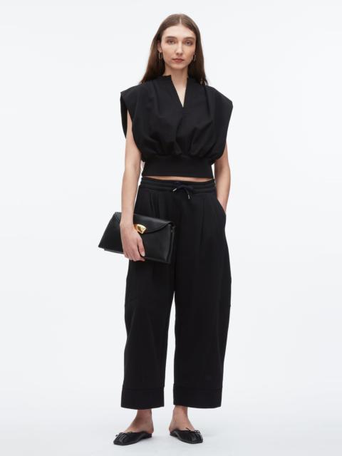 3.1 Phillip Lim Curved Leg Cropped Sweatpant