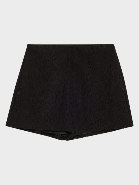 VERONICA BEARD Yadira Slim Lace Shorts