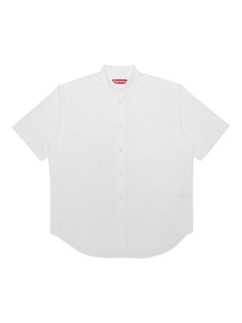 Supreme Supreme Loose Fit Short-Sleeve Oxford Shirt 'White'