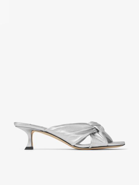 Avenue 50
Silver Metallic Nappa Mules