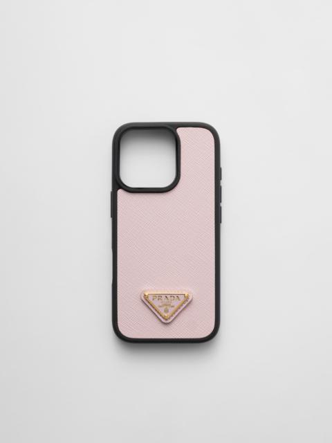 Prada Saffiano leather case for iPhone 16 Pro
