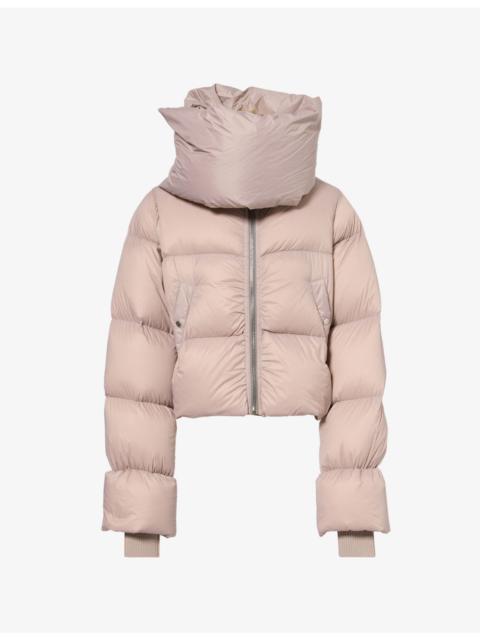 Rick Owens Funnel-Neck Nylon-Down Jacket