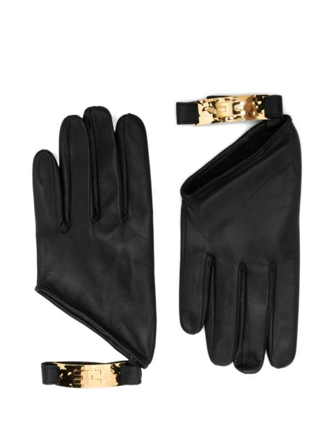 ELISABETTA FRANCHI Elisabetta Franchi Cut-out Buckle Gloves